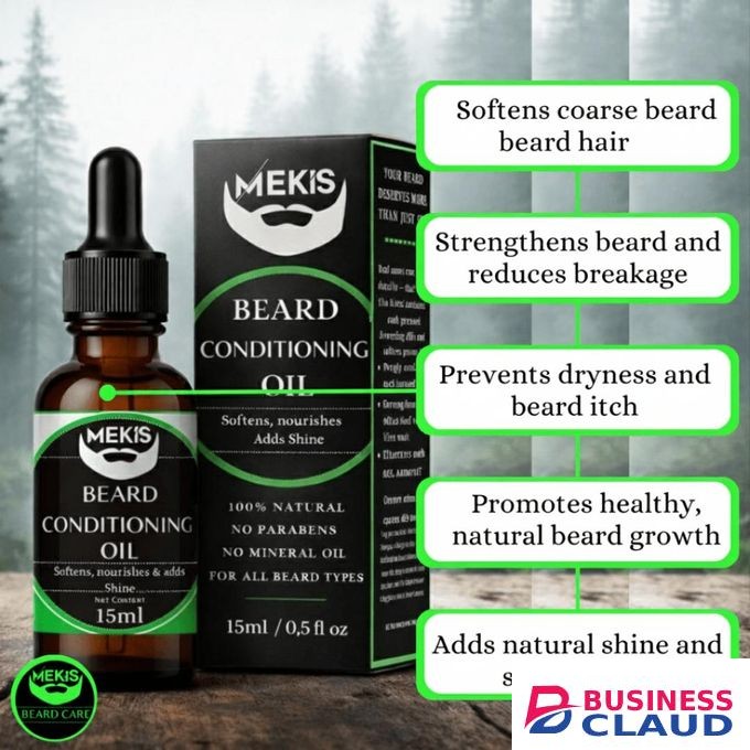 Beard Conditioning Oil - with Jojoba ,Argan & Vitamin E, Nourish. Strengthen. Command Presence.