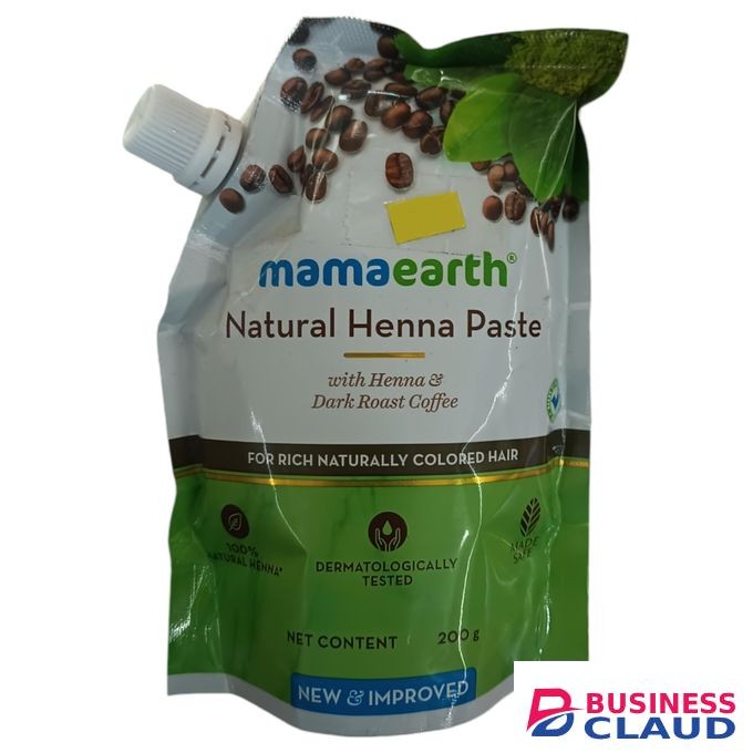 Mama Earth NATURAL HENNA PASTE For Rich Naturally Colored Hair With Dark Roast Coffee