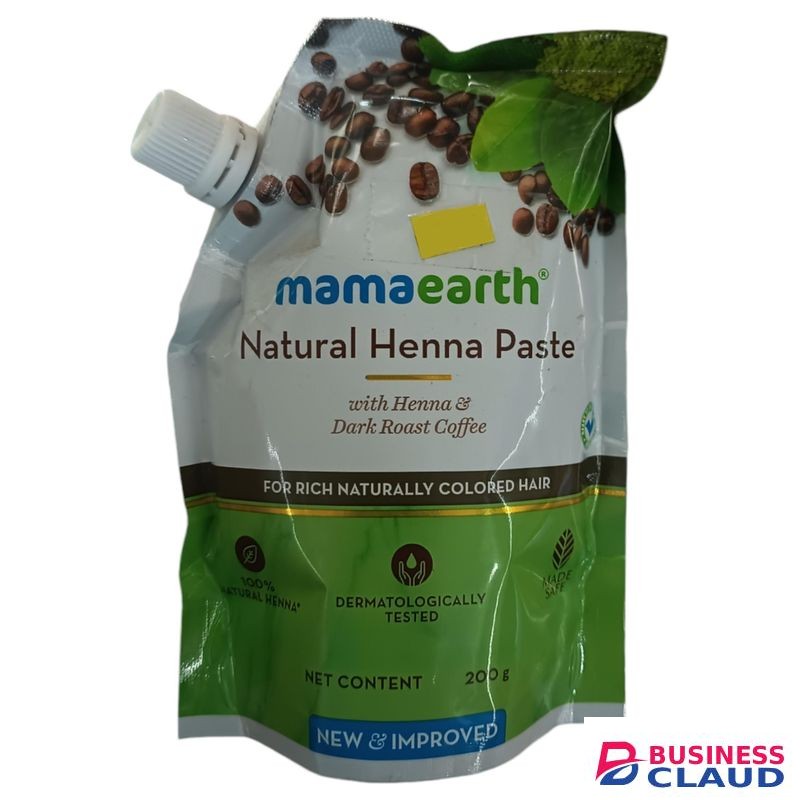 Mama Earth NATURAL HENNA PASTE For Rich Naturally Colored Hair With Dark Roast Coffee