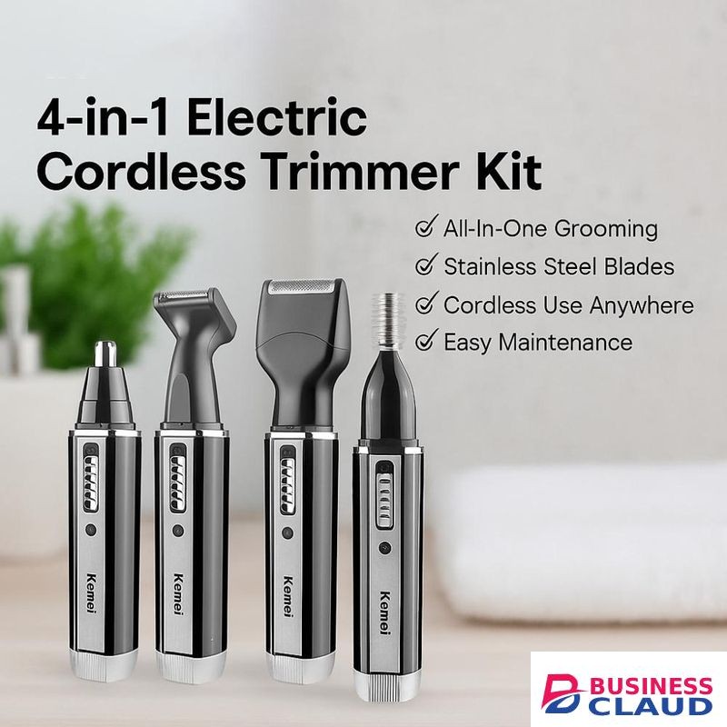 addigoes 4-in-1 Facial Hair Removal Trimmer, Nose Hair Trimmer for Women and Men, 4-in-1 Facial Hair Removal Trimmer Professional Eyebrow & Facial Hair Trimmer, Rechargeable Portble Waterproof Face Shaver Razor for Nose Ear Eyebrow Set
