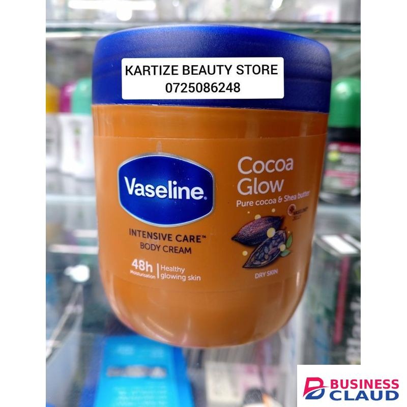 Vaseline Intensive care body cream cocoa glow pure cocoa & shea butter