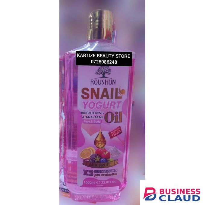 Roushun Best Snail yogurt brightening and anti-acne face and body oil 1000ml