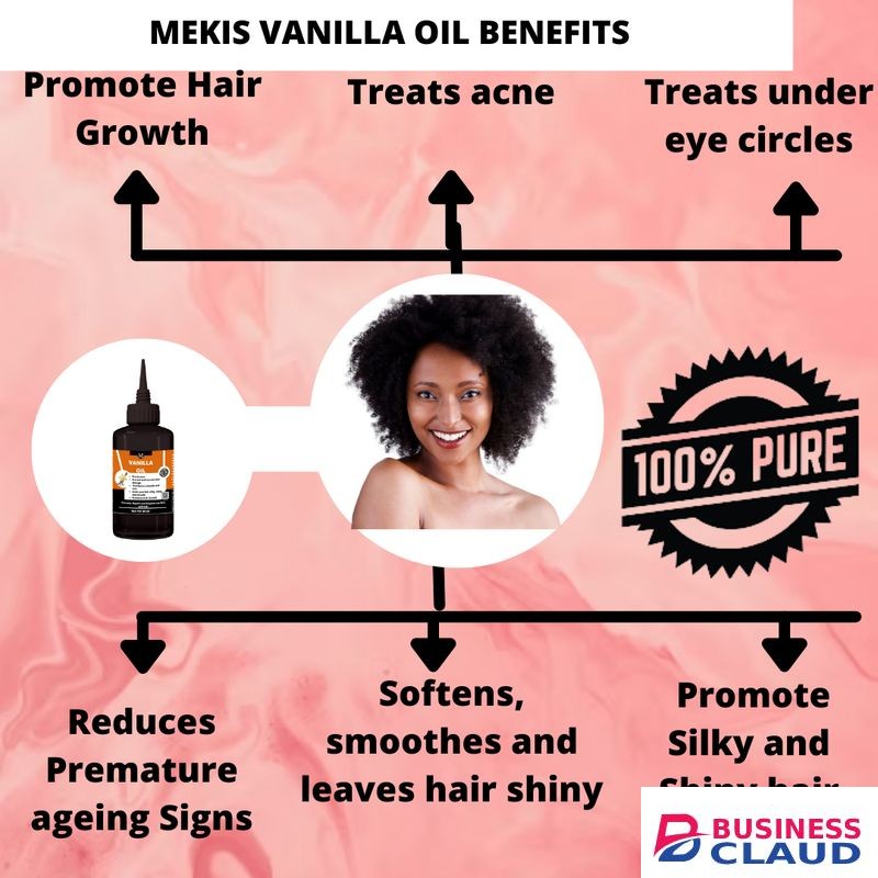 Mekis Vanilla Oil - Treats Under Eye Circles, Treats Acne