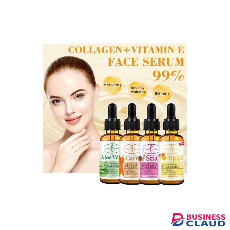 Aichun Beauty Snail 99% Vitamin E + Collagen Face Serum- 30 Ml