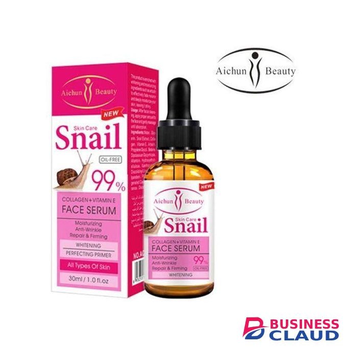 Aichun Beauty Snail 99% Vitamin E + Collagen Face Serum- 30 Ml