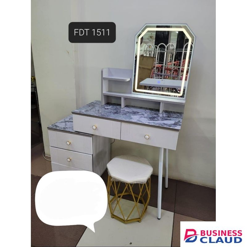 Modern Executive Big dressing table with sliding mirror.