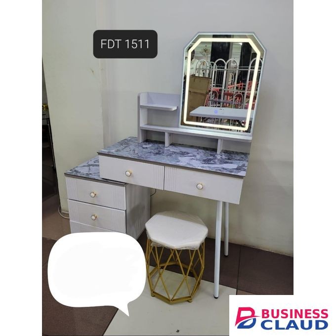 Modern Executive Big dressing table with sliding mirror.