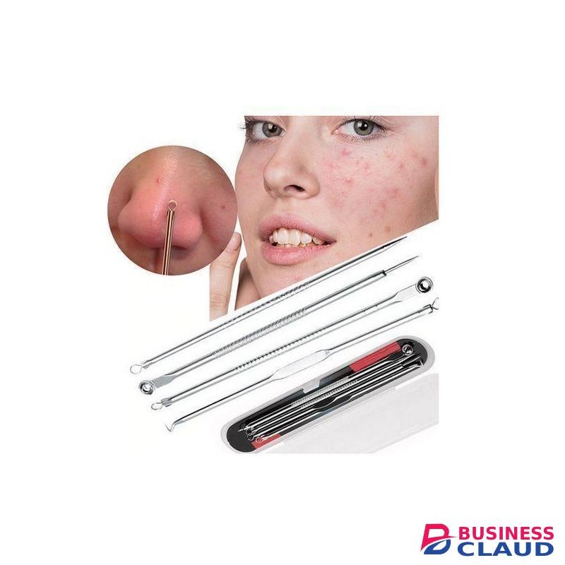 4pcs Facial Acne Blackhead Remover Needles Kit Extractor