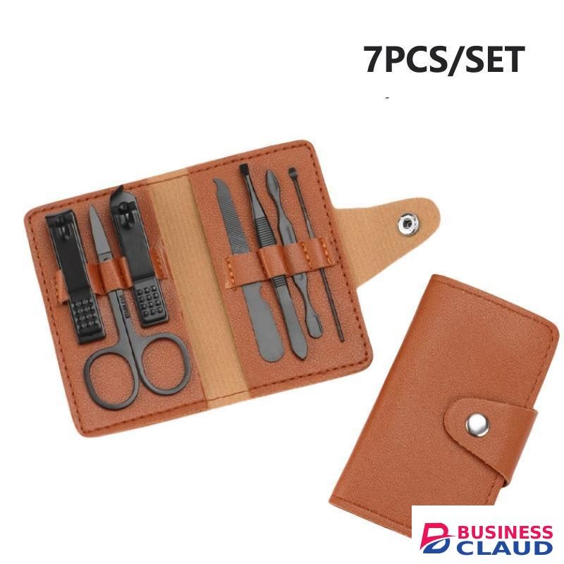 7pcs/set Nail Clipper Cutter Trimmer Ear Pick Grooming Kit