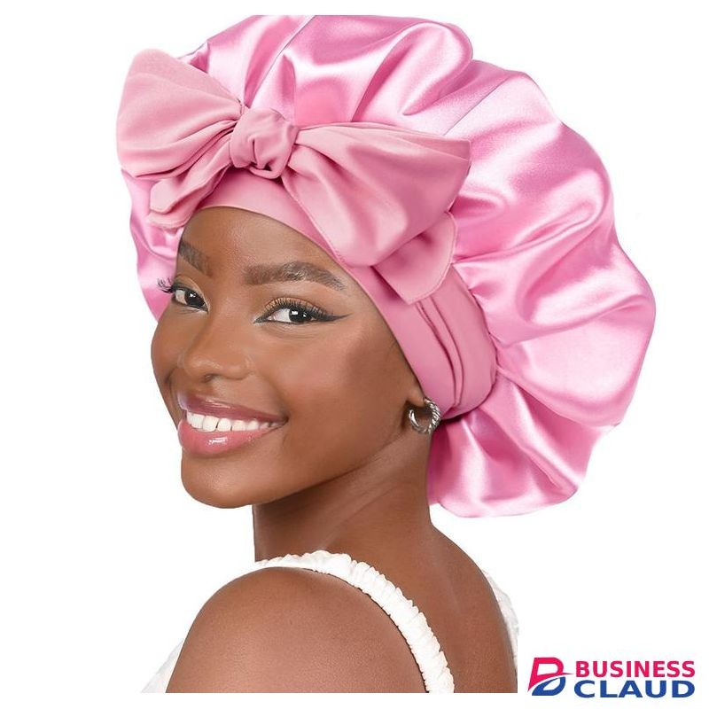Satin Bonnet Silk Bonnet Adjustable Bonne For Sleeping Hair Bonnet With Tie Band Bonnets