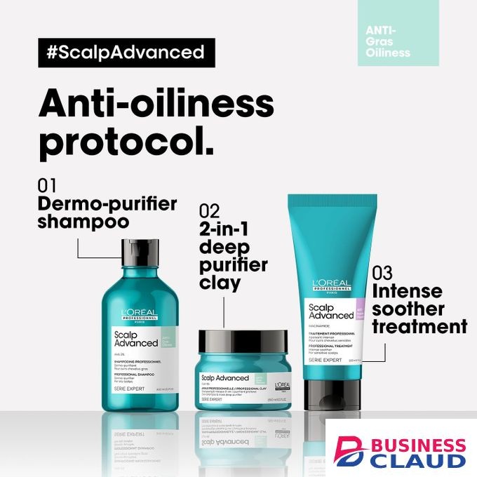 L'Oréal professionnel Paris Scalp Advanced Hair Mask - Removes Oiliness and Build Up on Scalps, 250ml