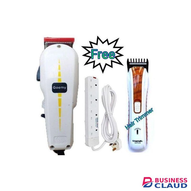 Geemy Professional Clean Hair Shaving & Beard Trimming Machine+Free Gifts