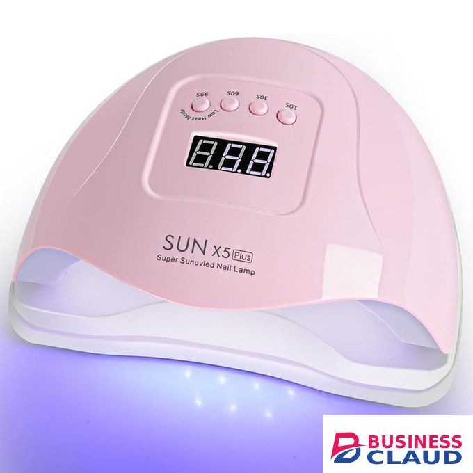 150W LED UV Nail Gel Polish Dryer Lamp Light Machine 4 Timers Nail Dryer(Pink)