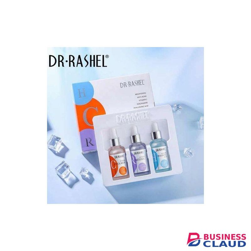 DR RASHEL Dr. Rashel 3 In 1 Complete Serum Set - Vitamin C Serum, Hyaluronic Acid Serum, Retinol Serum