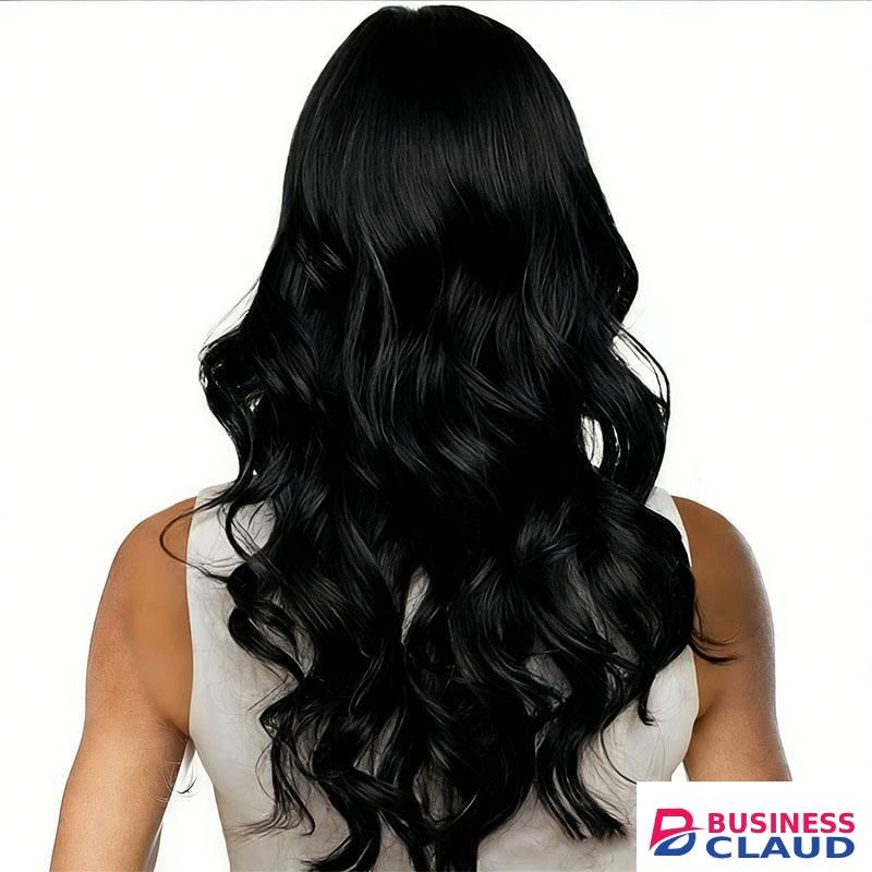 SXCHEN Long Curly Wigs Black African Curly Wig