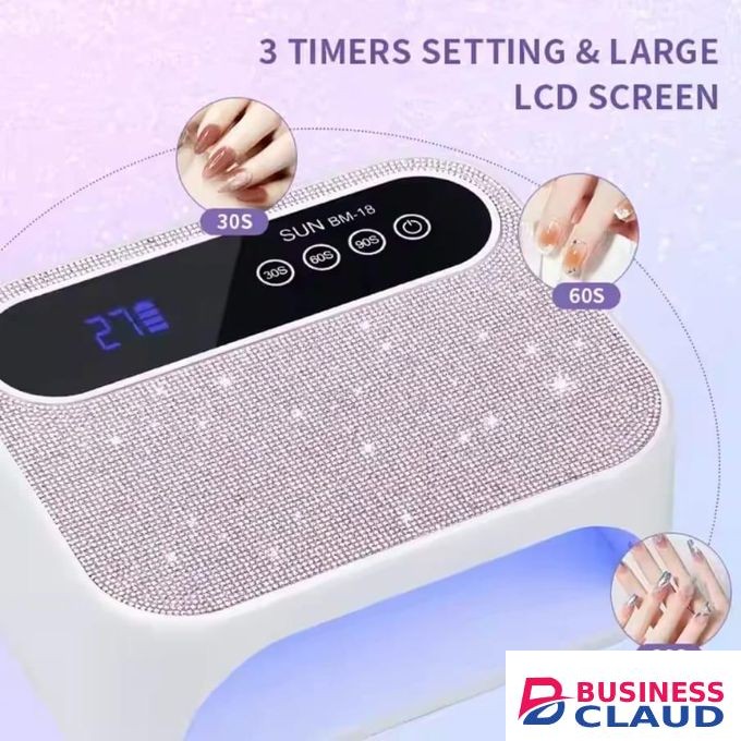 Rechargeable 42-LED UV Nail Lamp – Dual Light Source & Smart Sensor