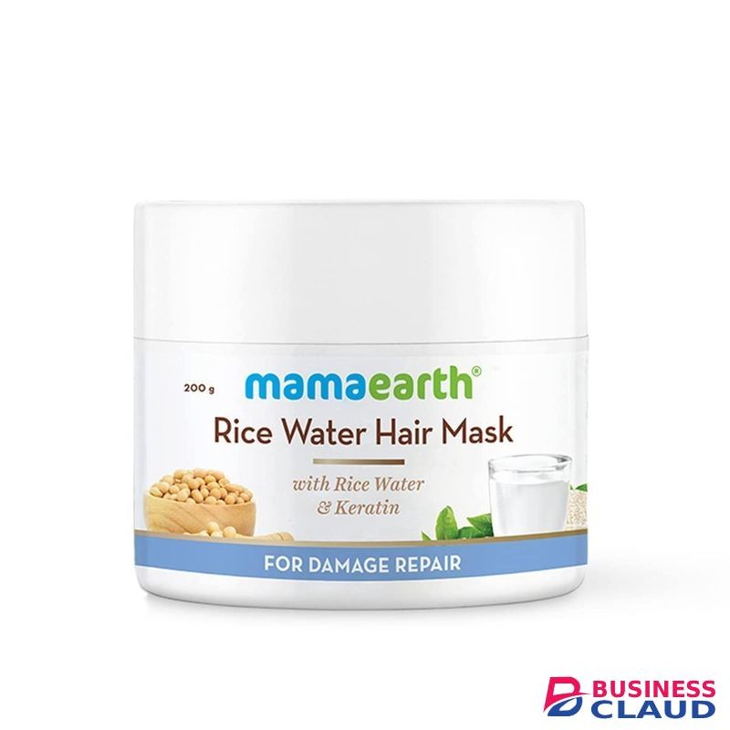 Mama Earth Rice Water Hair Mask with Rice Water & Keratin For Smoothening Hair & Damage Repair