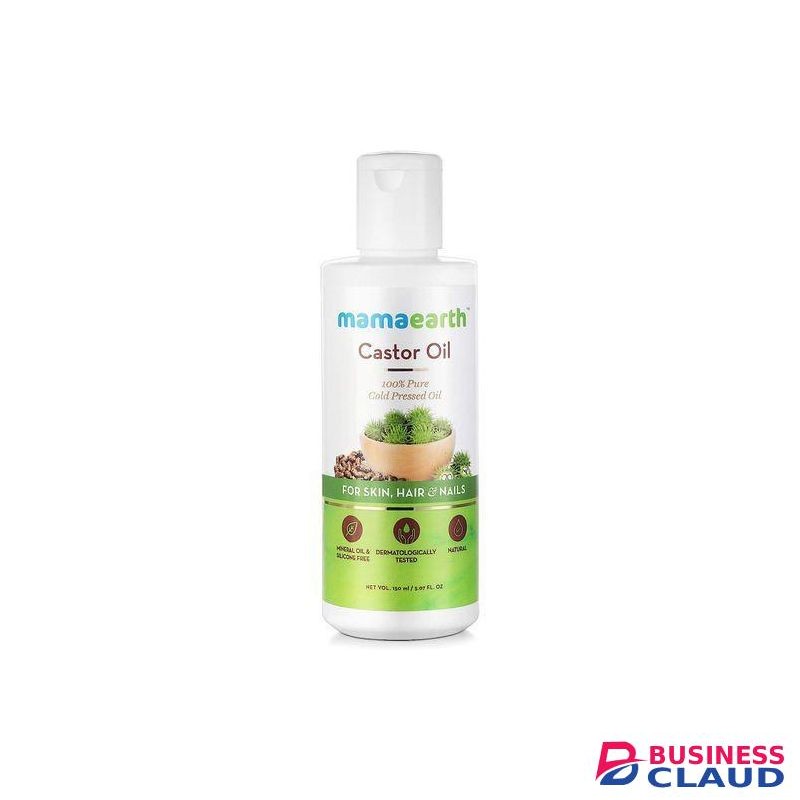 Mama Earth 100% Pure Castor Oil, Cold Pressed, To Support Hair Growth, Good Skin And Strong Nails,