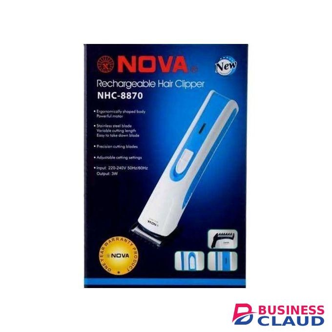 Nova EW PRO Rechargeable Hair Trimmer Shaving Machine White & Blue