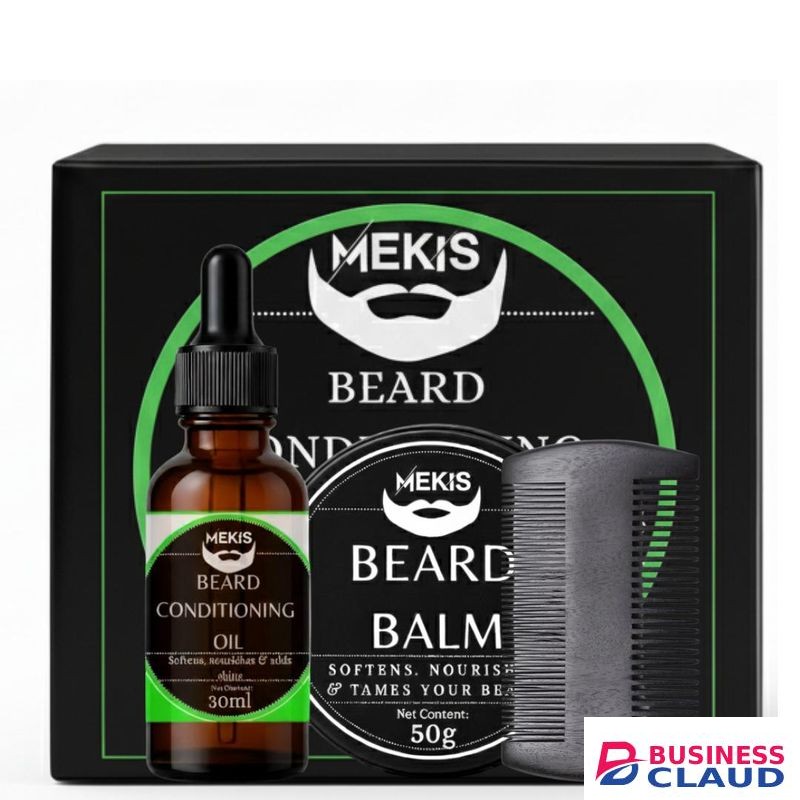 Beard Conditioning Oil + Balm + Comb Set - For a soft, healthy, and great-looking beard