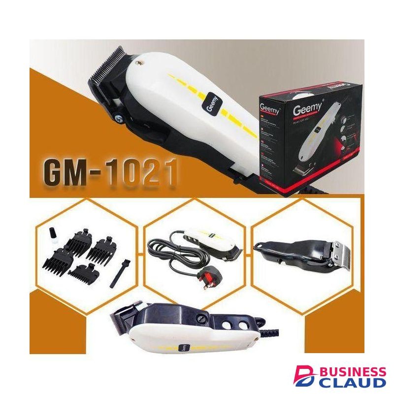 Geemy BEST PROFESSIONAL CORDED HAIR & BEARD SHAVING MACHINE FOR Barbershops / Kinyozi For haircuts, fades, line-ups, and balding