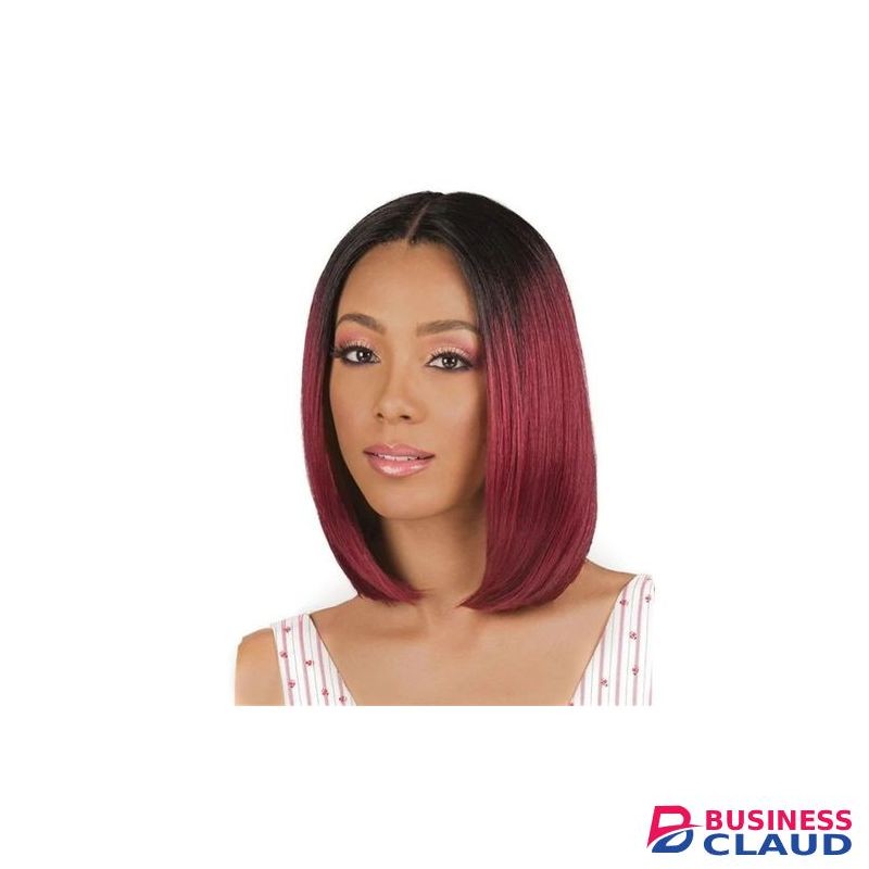 Burgundy Wig, Shoulder-length Wig