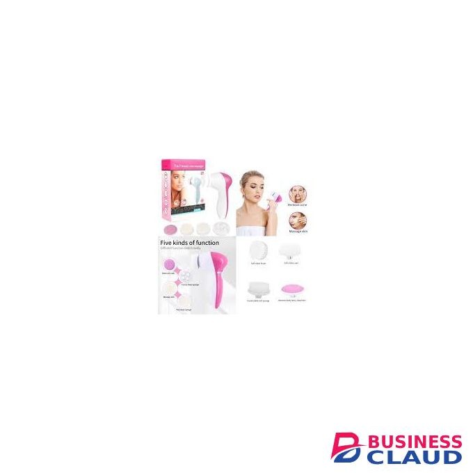 5-in-1 Electric Facial Cleansing Brush & Massager - Waterproof Pore Cleaner & Body Scrubber Beauty Tool
