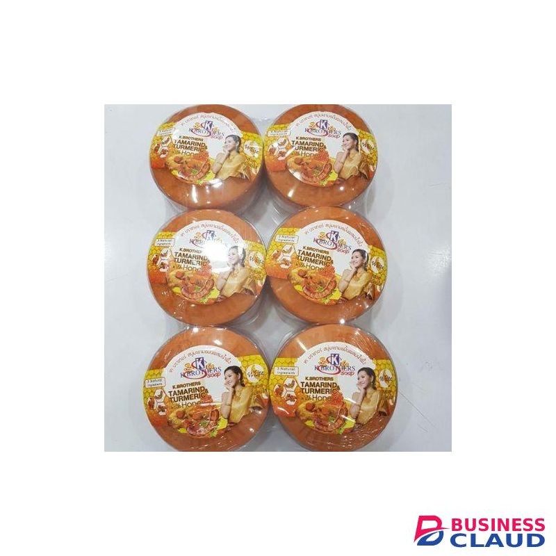 K.BROTHERS 6 Pcs Original Tamarind & Tumeric With Honey Soap