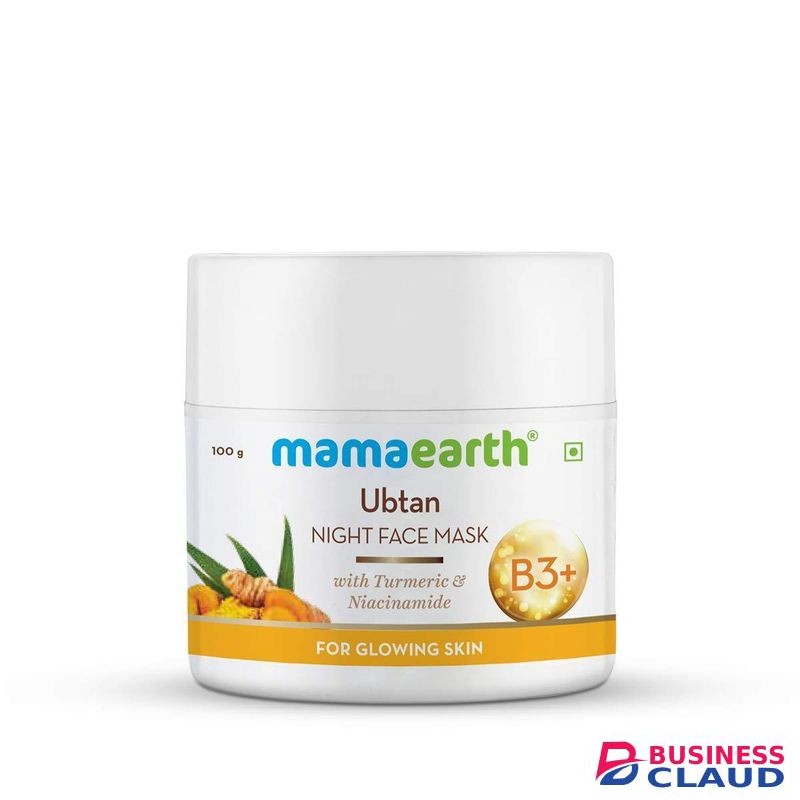 Mama Earth Ubtan Night Sleep Face Mask Night Cream Gel with Turmeric & Niacinamide