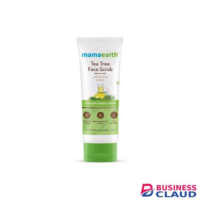 Mama Earth Tea Tree Face Scrub With Tea Tree And Neem For Skin Purification