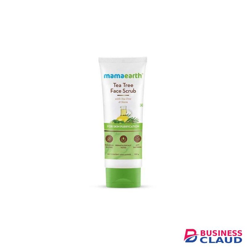Mama Earth Tea Tree Face Scrub With Tea Tree And Neem For Skin Purification