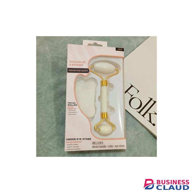 2 Pieces Of Facial Massager Roller Resin Scraping Board For Wrinkle Removal And Face Slimming