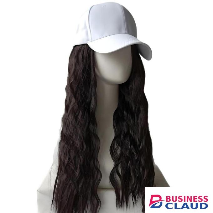 SXCHEN Women's Black Curly Hair With Hat Is Convenient And Fashionable