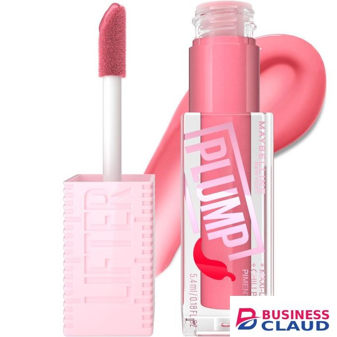 Maybelline Lifter Plump Blush Blaze 001, Hydrating Lip Plumping Gloss with Chilli Pepper, Leaves Lips Looking Fuller and Glossier