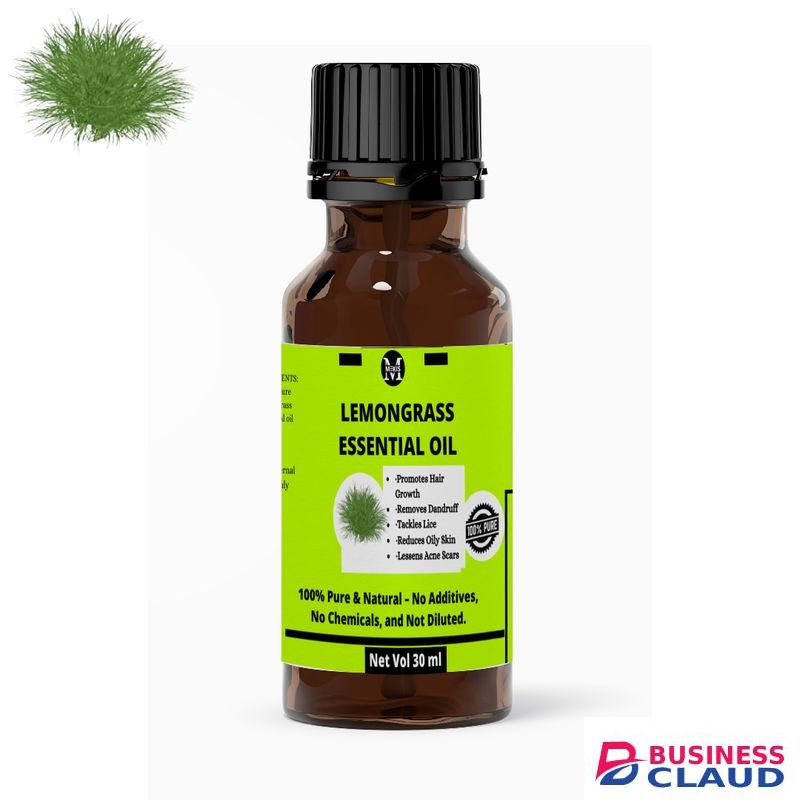 Mekis Lemon Grass Essential Oil-100% Pure,for Hair Growth,Oily Skin