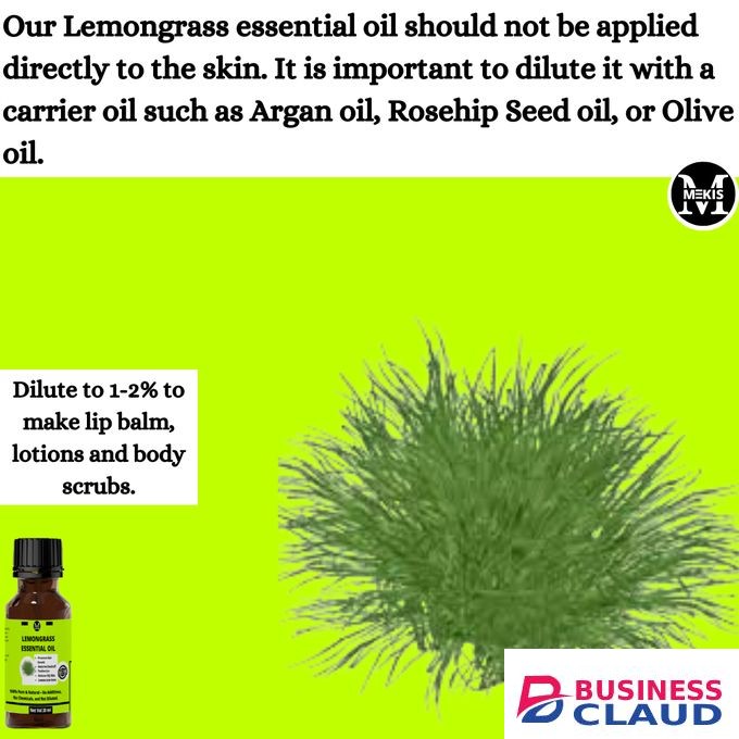 Mekis Lemon Grass Essential Oil-100% Pure,for Hair Growth,Oily Skin