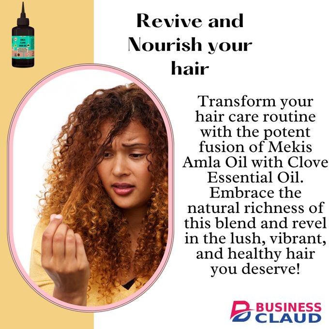 Mekis Amla Clove Hair Oil - Stimulates Hair Growth, Strengthens strands, Reducing thinning and promoting volume.