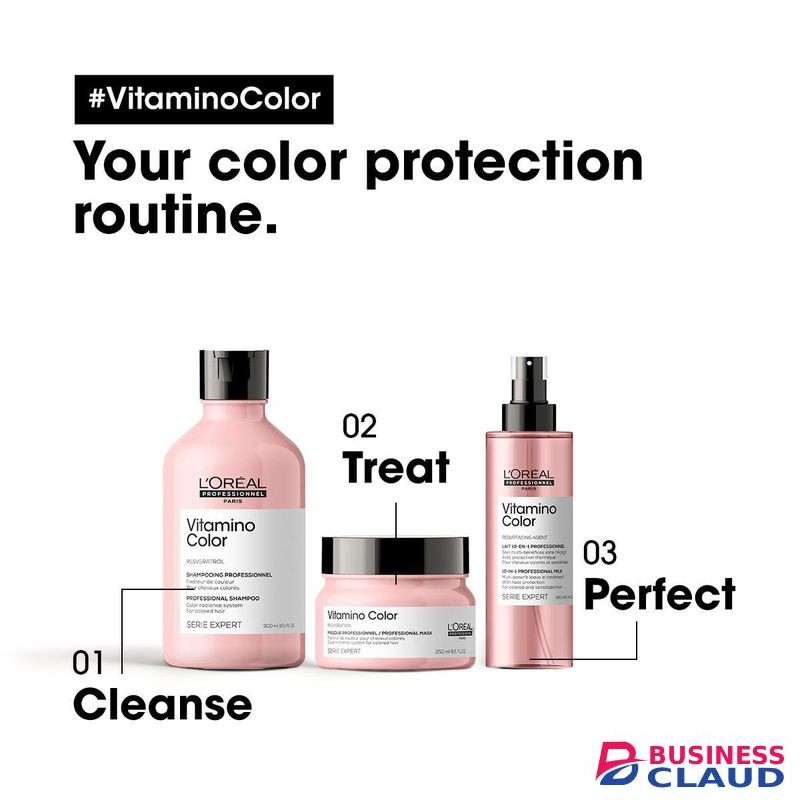 L'Oréal professionnel Paris Vitamino Color Shampoo - Protects & Preserves Hair Color, Prevents Damage, Adds Vibrancy & Enhances Shine 300ml