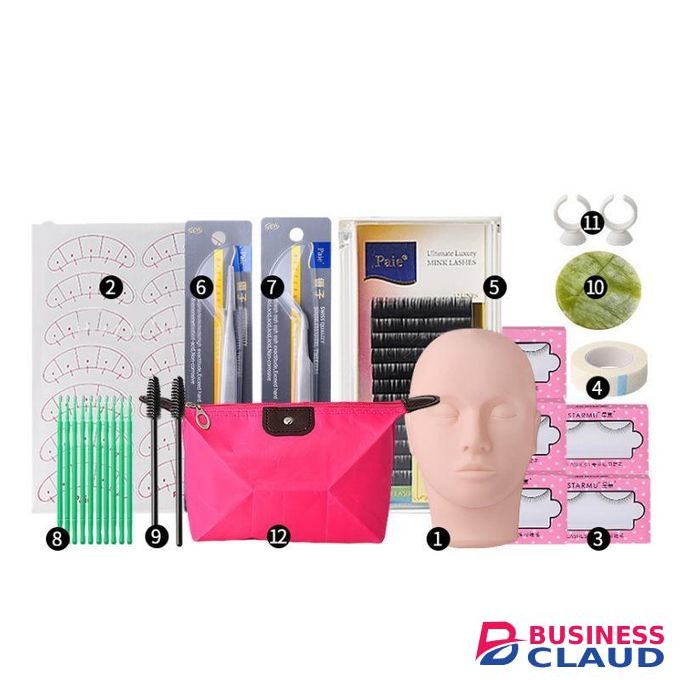 12-piece beginner eyelash extension kit