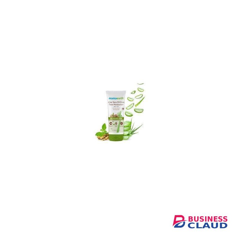 Mama Earth Aloe Vera Oil-Free Face Moisturizer for Oily Skin with Aloe Vera & Ashwagandha for a Youthful Glow