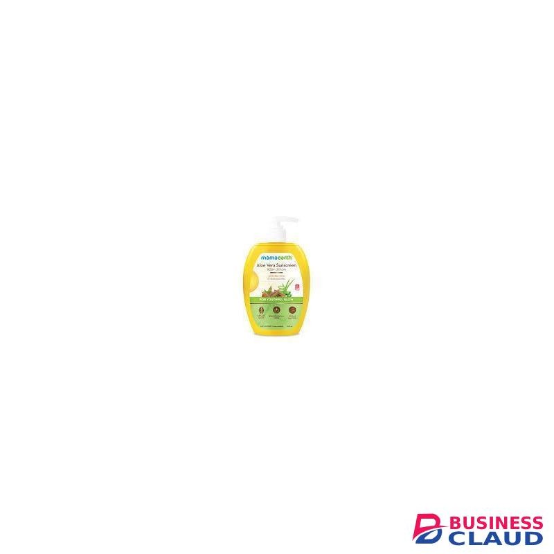 Mama Earth Aloe Vera Sunscreen Body Lotion SPF 30 - With Aloe Vera & Ashwagandha For a Youthful Glow