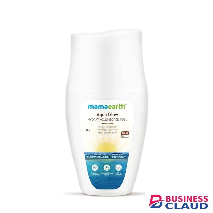 Mama Earth Aqua Glow Hydrating Sunscreen Gel with Himalayan Thermal Water & Hyaluronic Acid SPF 50 PA++++