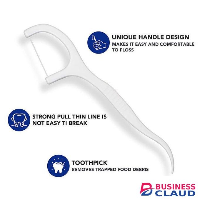 50Pcs/Box Stick Dental Floss Flosser Picks Tooth Clean Oral Care