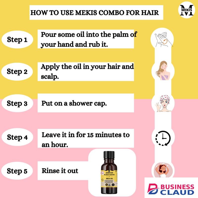 Mekis Jamaican Castor Oil And Amla Oil –30ml,Promotes Hair Growth,,Strengthen Hair,Prevent Hair Breakage
