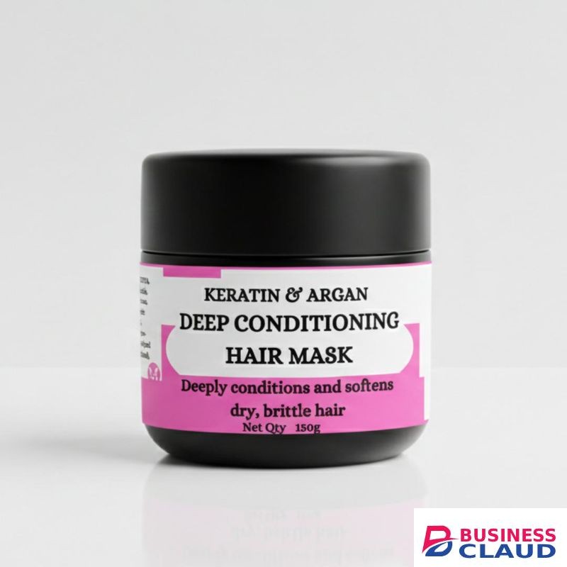 Mekis Keratin & Argan Deep Conditioning Hair Mask - Repair, strengthen, and deeply hydrate dry or damaged hair.