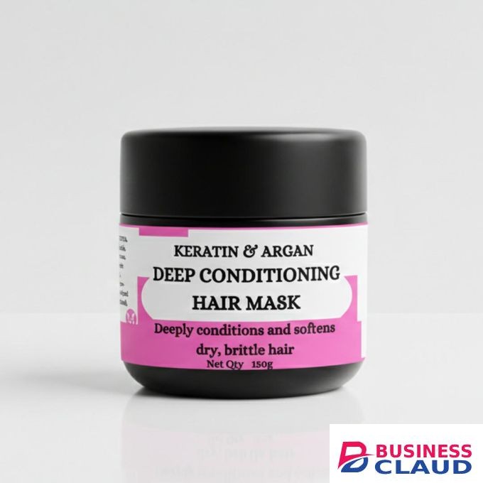 Mekis Keratin & Argan Deep Conditioning Hair Mask - Repair, strengthen, and deeply hydrate dry or damaged hair.