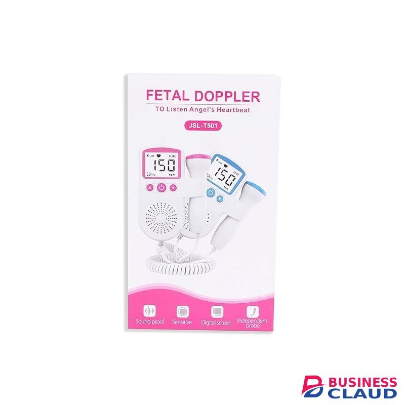 Extra Care Fetal Doppler - Your Portable Companion for Pregnancy: LCD Display, Pocket Size