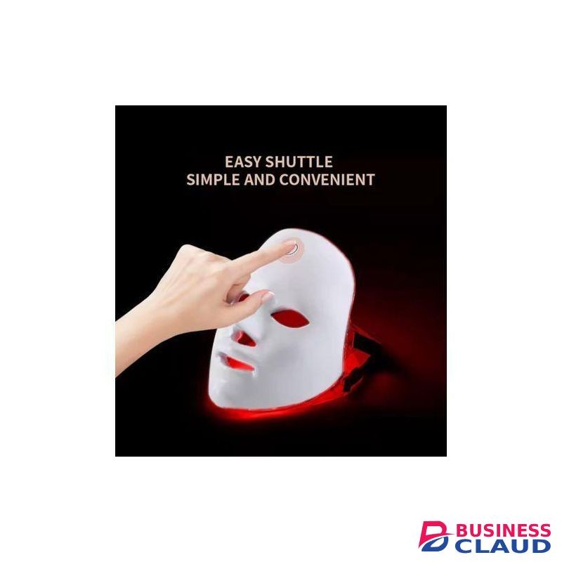Wireless LED Light Therapy Facial Mask - 7 Colors Photon Rejuvenation Machine for Anti-Aging, Wrinkles & Acne Treatment