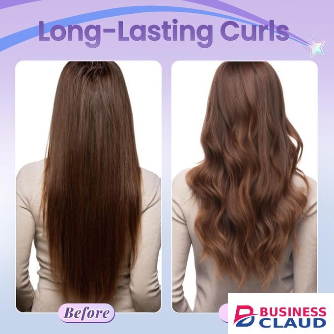 Auto Hair Curler, Automatic Curling Iron with 3 Temperature, Anti-Tangle and auto Shut-Off, Curling Iron Suitable for Long Hair