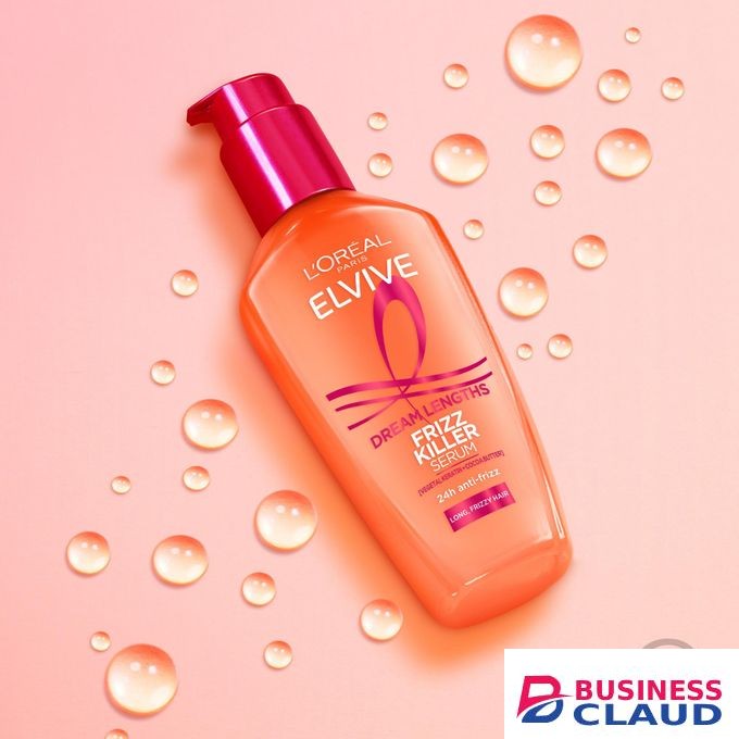 L'Oréal Elvive Dream Lengths Frizz Killer Leave-In Serum, Helps to Smooth and Tame Frizz up to 230 degres Protection, Suitable for Long Frizzy Hair, Non-Greasy, Lightweight, Silicon Free - 100ml